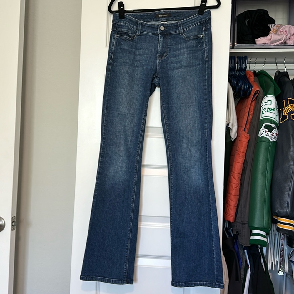 White House Black Market Blue Jeans Boot Leg Size 4R